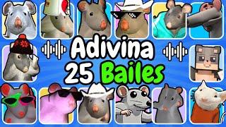 ¡Adivina 25 Bailes Del RATÓN MILTON!Rata CumbieraSprunkiMinecraftSonicAdivina Quién Baila