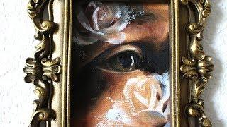 Oil Painting Time Lapse | Ghost Rose Shadow Eye