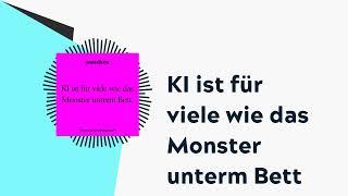 KI ist für viele wie das Monster unterm Bett | brand eins-Podcast