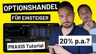 Optionen handeln: Optionshandel für Einsteiger: LIVE mit Praxis-Tutorial