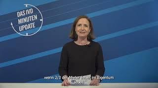 Das IVD-Minuten-Update mit Zahlen aus dem  Bauherren-Barometer und einem neuen EIA-Lehrgang