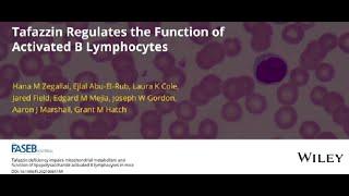 The FASEB Journal Abstract Video: Tafazzin Regulates the Function of Activated B Lymphocytes