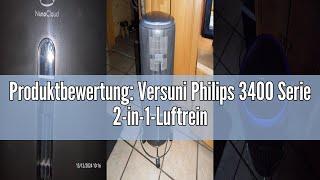 Produktbewertung: Versuni Philips 3400 Serie 2-in-1-Luftreiniger und -Luftbefeuchter, HEPA NanoProte