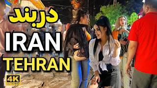 Darband, a beautiful neighborhood for boys and girls in Tehran , Iran