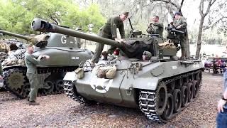 US WWII tanks up close! M18 Hellcat, M10 tank destroyer, M4 sherman