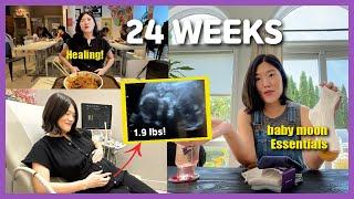 24 Weeks Pregnancy Vlog l Healing after rough weeks, Baby Kicks, Baby Moon Essentials, Birth Plans?