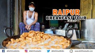 Raipur BREAKFAST Food Tour I Sadar Idly Vada + Sulabh Peda + Ramji Balushahi + Sahu Samosa Kachori