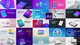 30 Professionally Designed Devices Mockup For After Effect |Modern Device Pack Mock-up After Effect|