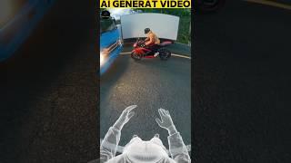 AI Generated Video Bike Rider  #facts #shortsfeed #bikerider