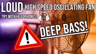 POWERFUL OSCILLATING FAN NOISE FOR SLEEPING  | BLACK SCREEN