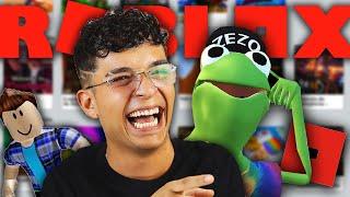 JOGANDO os PIORES JOGOS do ROBLOX!!! (ft. Zezão)