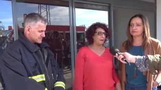 Semana de la prevención de incendios. Simulacro en Cristian Lay Jerez de los Caballeros