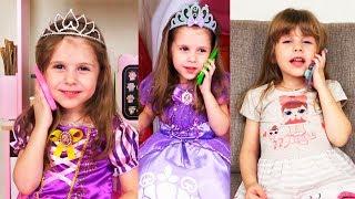 Диснеевские принцессы в сборнике видео для детей. Disney princesses