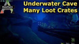 underwater cave with sea loot crates artifact of the lost crystal isles ark survival evolved