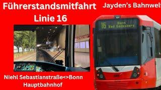 Führerstandsmitfahrt | Linie 16 | Niehl Sebastianstraße - Bonn Hauptbahnhof (Stadtbahn Köln/Bonn)