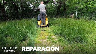Cómo se arregla profesionalmente un patio abandonado por 2 años | Reparación