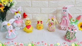 7 New Easter bunny craft idea made with simple materials |DIY Low budget Easter craft idea 60