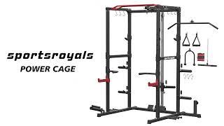 Sportsroyals Power Cage with Lat Pull-down Install Video