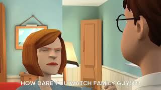 Peter Griffin watches Family Guy/grounded