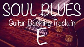 Soul Blues Guitar Backing Track in E