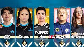 How s0m, C9 Xeppaa & C9 OXY Played Together Vs 2023 Champions EG Jawgemo & SR florescent | VALORANT