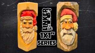 Carve Up a Little Santa Face in 1x1x3" block - Full Fun Hand Tool Tutorial