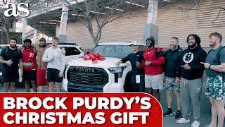 BROCK PURDY gifts each of his 49ERS offensive linemen a new car for CHRISTMAS