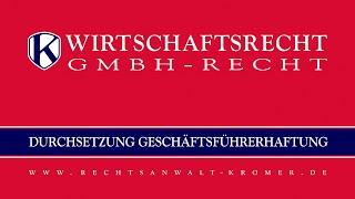 Durchsetzung Geschäftsführerhaftung durch Gesellschafter