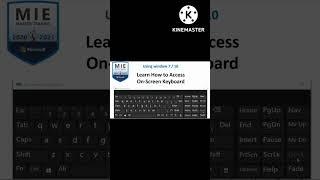 Onscreen Keyboard | windows 7/10 | Piece of Cake  