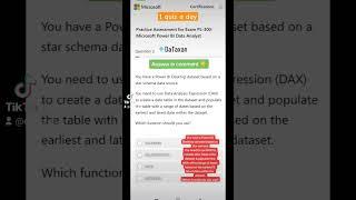 FREE Microsoft Exam Practice test - PL-300 Microsoft Power BI Data Analyst #powerbi #PL300 #quiz