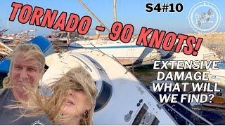 S4#10.  Tornado 90 knots! Extensive damage - what will we find? Back Leopard 45  Med sailing.