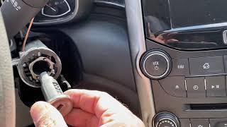 2011-2019 Chevy Malibu ignition lock cylinder switch replacement, removal without a special tool