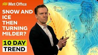 10 Day Trend 08/01/2025 – Any more snow? – Met Office weather forecast UK