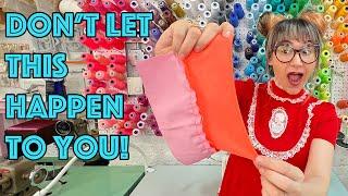 How To Sew Knit Fabric To Woven Fabric! 3 Tips And Tricks!
