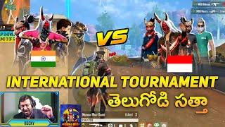 Munna Bhai Tournament Gameplay - Indian Server Vs Indonesia Server - Free Fire Telugu - MBG ARMY