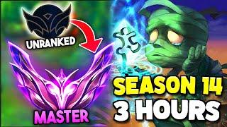 How to ACTUALLY Climb to Masters in 3 Hours with Amumu Jungle Season 14