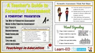 Formative Assessment: Education Conference & Live Chat