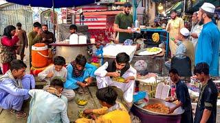 EXTREME AFGHANI BREAKFAST STREET FOOD - Subha Ka Nashta in Afghanistan - Traditional BREAKFAST Foods