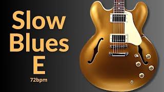 Slow Classic Blues Guitar Backing Track in E Major | Relaxing & Smooth Jam Session