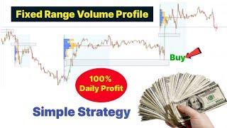 Fixed range volume profile Trading strategy || Simple Intraday Trading Strategy