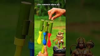DIY Bamboo Creations with new Three Clour Balloone Slingshots#Bamboo#Bambooart#shorts#trending#viral