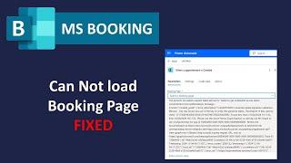 Power automate booking trigger can't load booking page. solution Failed get onbehalfof access token