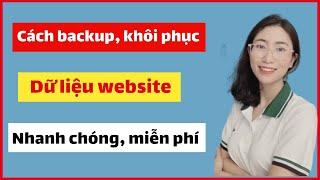 Hướng Dẫn Backup Khôi Phục Dữ Liệu Website Wordpress | Sao lưu dữ liệu bằng Plugin All in one