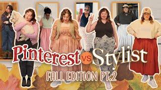 A former stylist recreates EARLY FALL midsize & plus-size Pinterest outfits | from my closet pt.2