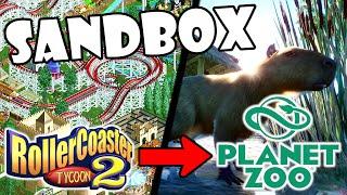 RollerCoaster Tycoon PRO tries PLANET ZOO for the FIRST TIME!