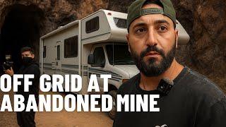 OFF-GRID CAMPING in MY MOTORHOME AT ABANDONED MINE!