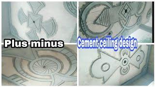 # Plus minus # cement material # beautiful design idea #