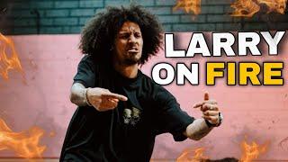 Les Twins : Larry's ON FIRE Dance Moves You Won't Believe! 