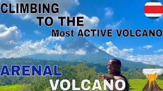 Climbing The TOP of Arenal volcano, Costa Rica | MOST ACTIVE Volcano | EXTREME TRAVEL - LA FORTUNA