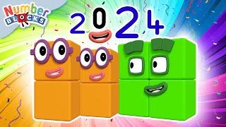 HAPPY NEW YEAR 2024!  | Numberblocks 123 - Nursery Rhymes & Kids Songs | Full Episodes